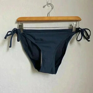 J. Crew String Hipster‎ Bikini Bottom Dark Charcoal Size X-Large